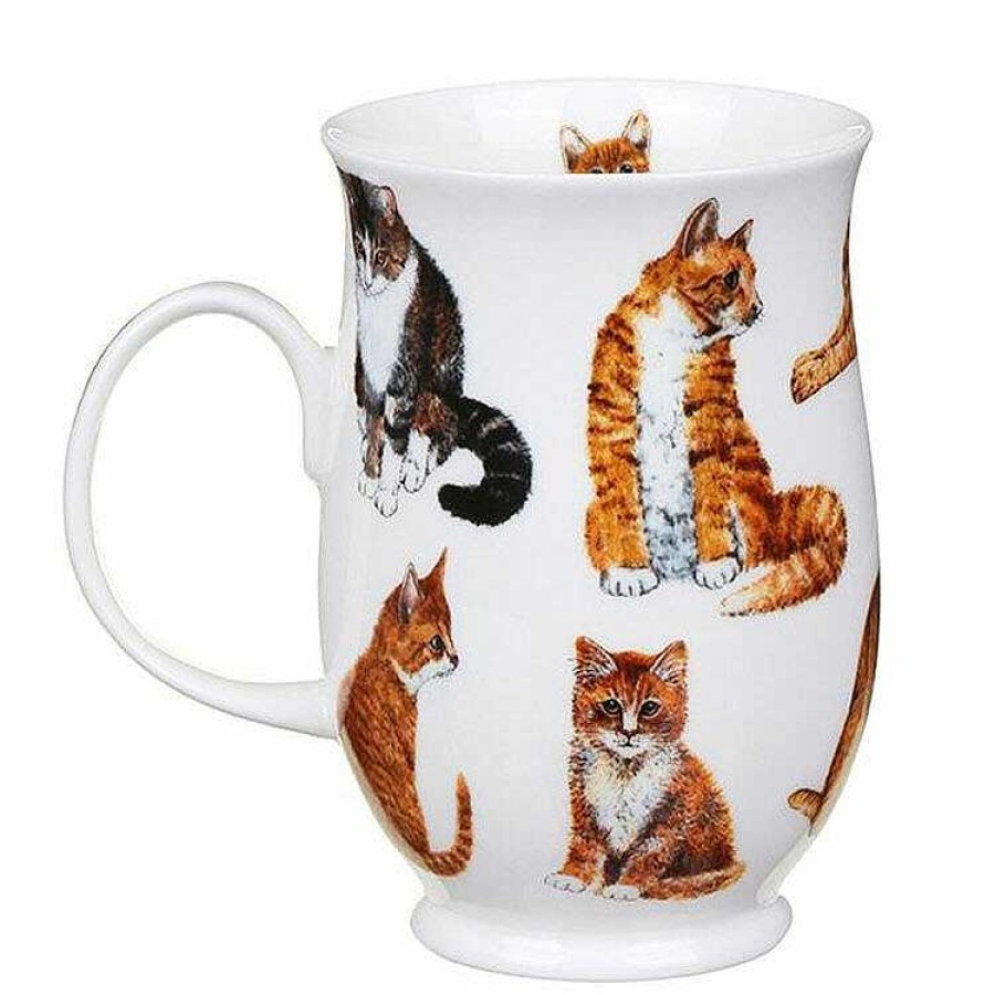 Pet Accessories | Dunoon Dunoon Cats Ginger Suffolk Shape Mug