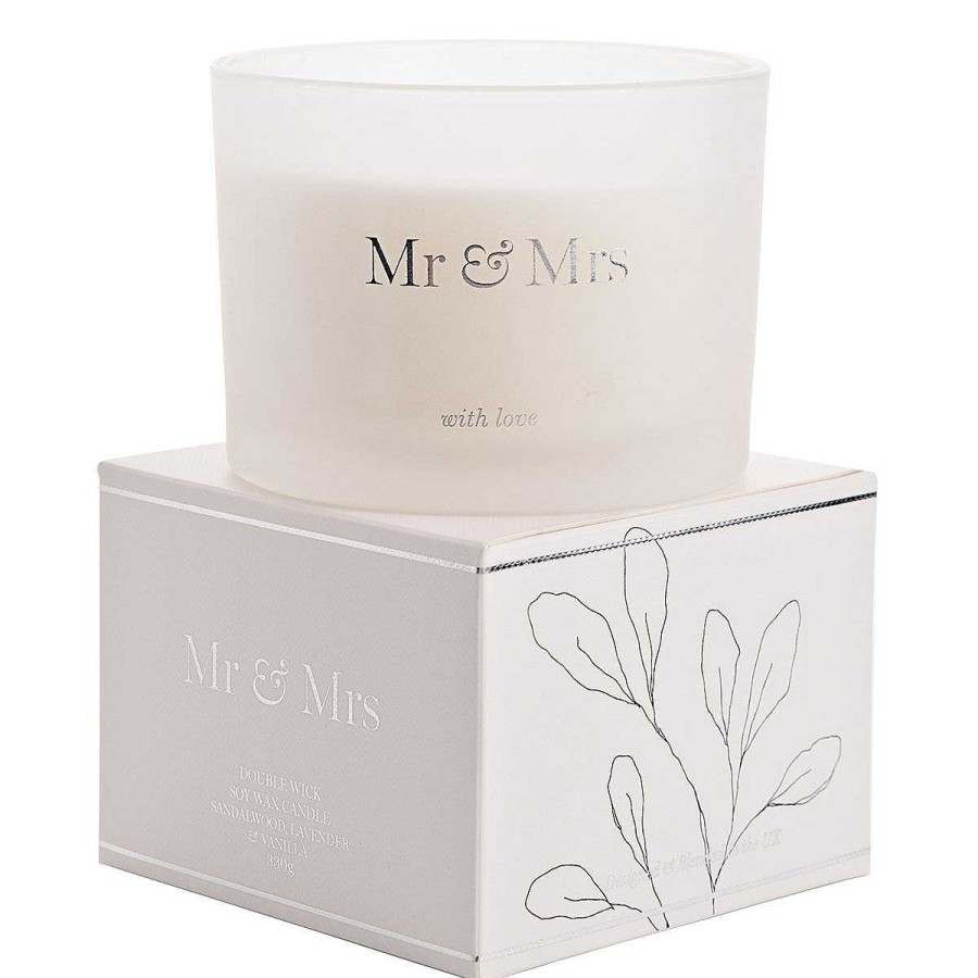 Mr & Mrs Gifts | Widdop & Co Widdop & Co Amore Mr & Mrs Double Wick Candle