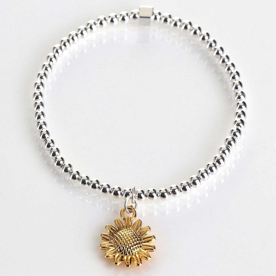 Bracelets | Carrie Elspeth Carrie Elspeth 'Be A Sunflower' Sentiment Bracelet