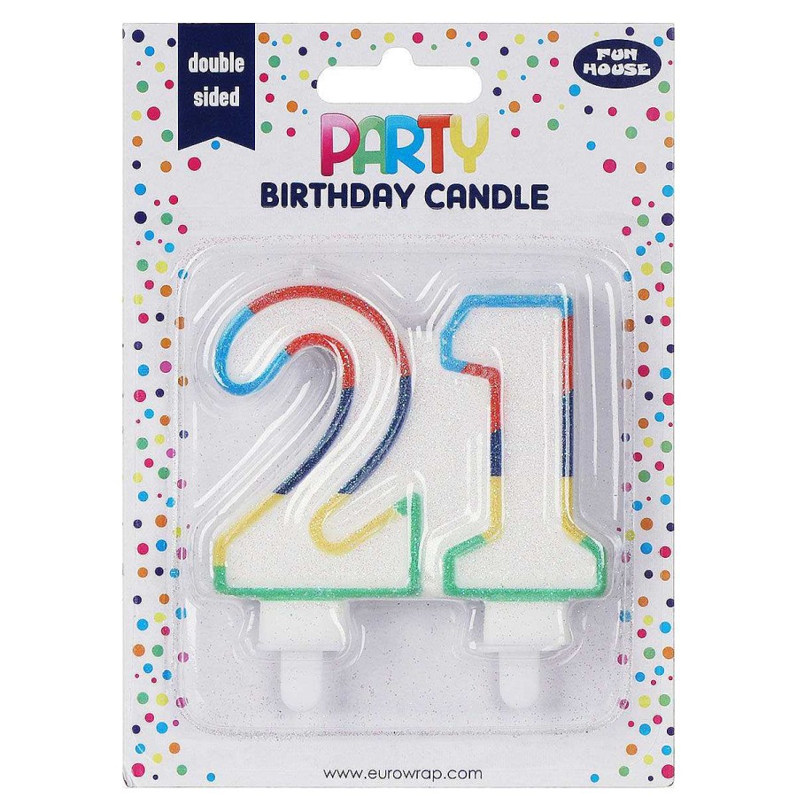 Party Candles | Eurowrap Eurowrap 21St Birthday Candle