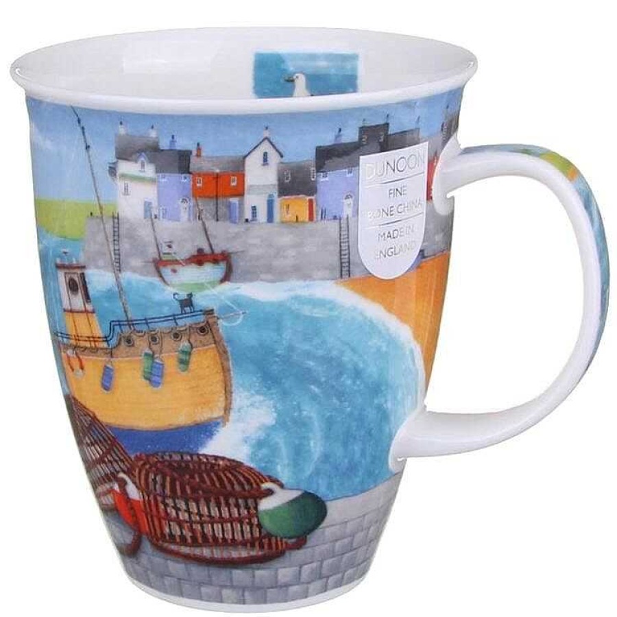 Mugs & Tea Cups | Dunoon Dunoon Ahoy Lobster Pot Nevis Shape Mug