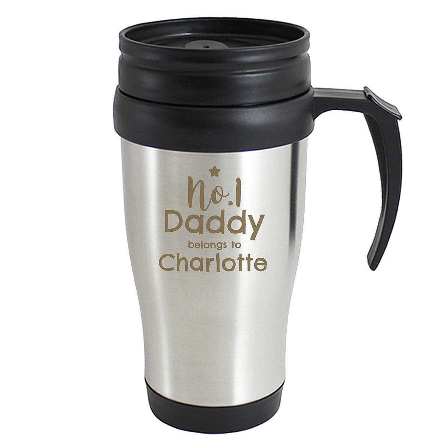 Personalised / Experience | Temptation Gifts Personalised No.1 Daddy Travel Mug