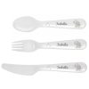 Personalised / Experience | Temptation Gifts Personalised Hessian Elephant 3 Piece Plastic Cutlery Set