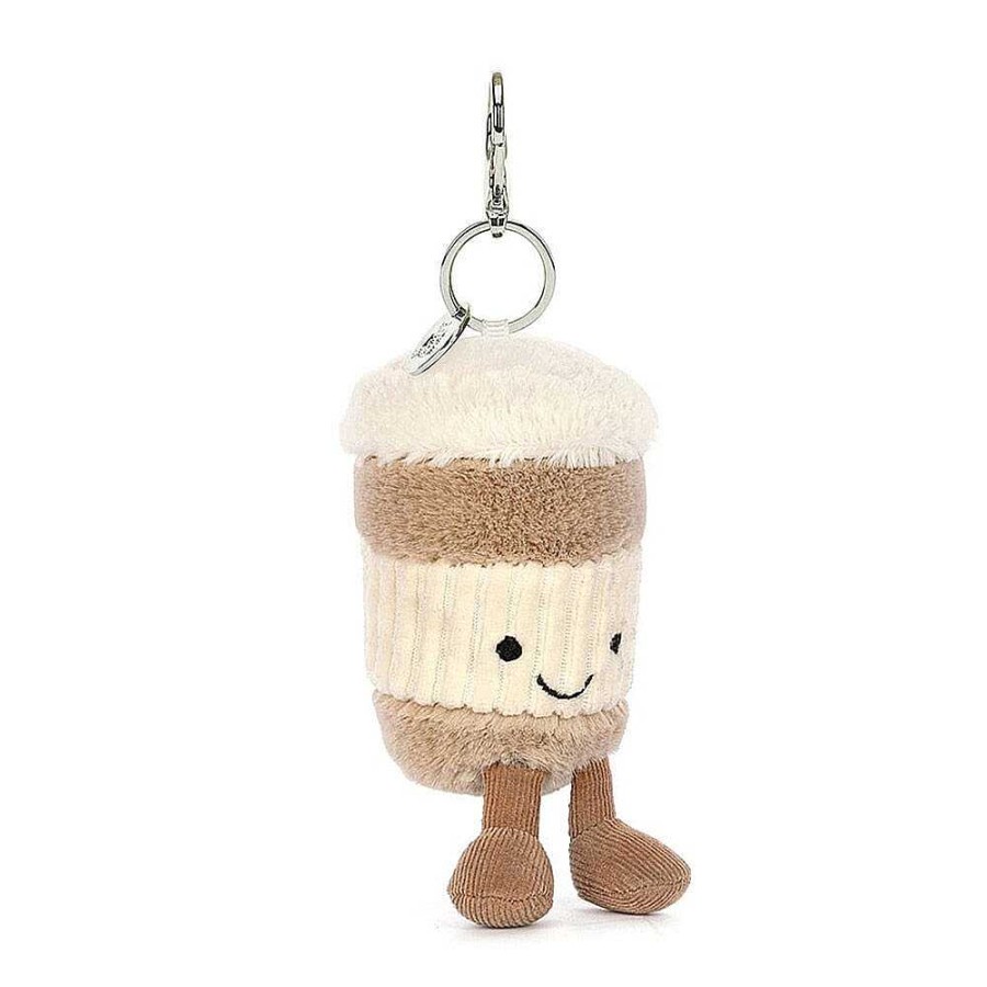 Keyrings & Key Clips | Jellycat Jellycat Amuseable Coffee-To-Go Bag Charm