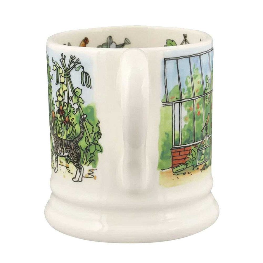 For The Home | Emma Bridgewater Emma Bridgewater The Good Life In The Garden Half Pint Mug