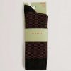 Socks | Ted Baker Ted Baker Sokkone Brown Patterned Men'S Crew Socks