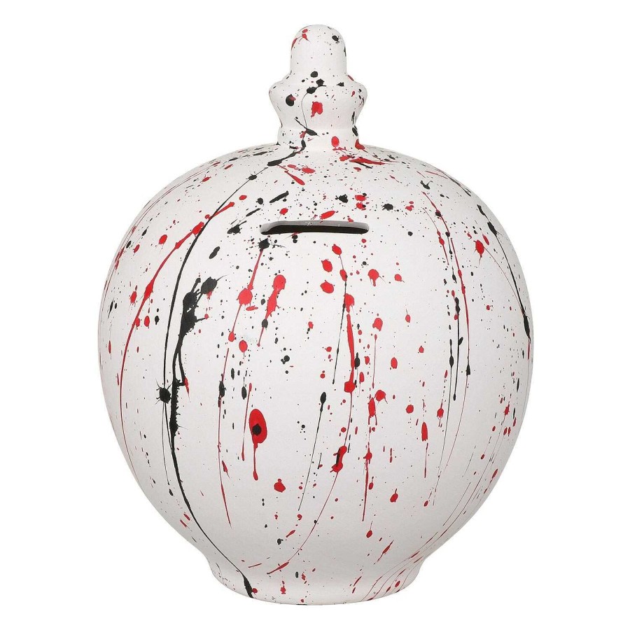 Money Pots | Temptation Temptation Black & Red Splatter Money Pot