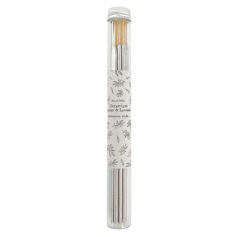 Aromatherapy | East of India East Of India Geranium, Orange & Lavender Incense Sticks