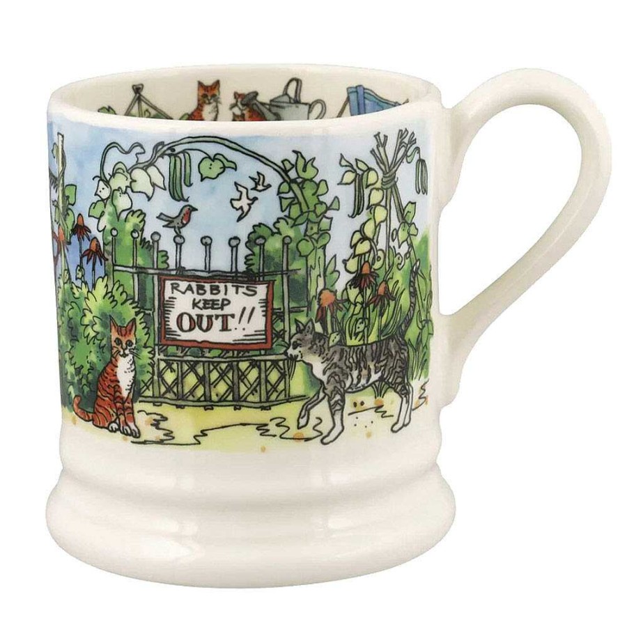 For The Home | Emma Bridgewater Emma Bridgewater The Good Life In The Garden Half Pint Mug