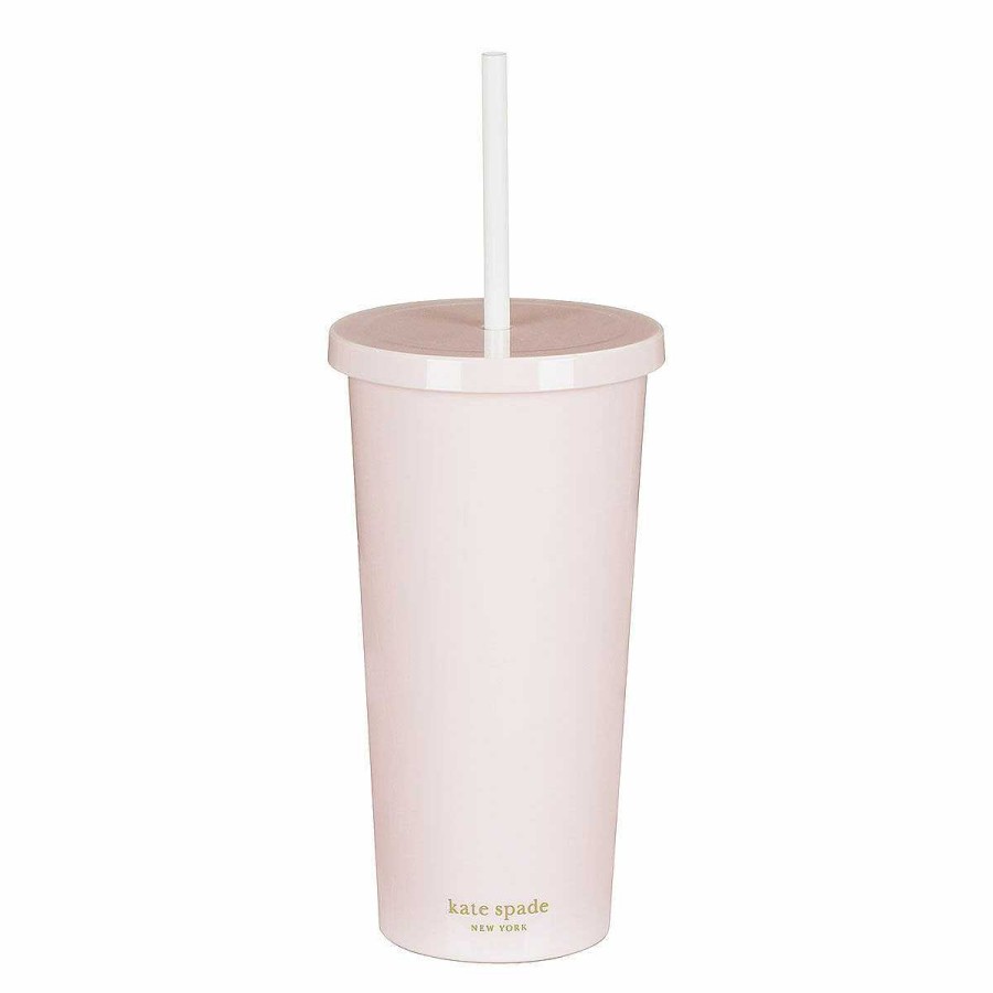 Travel Mugs | Kate Spade New York Kate Spade New York Blush Miss To Mrs Bridal Acrylic Tumbler With Straw