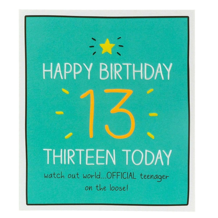 Age Cards | Happy Jackson Happy Jackson 13 Today Birthday Card