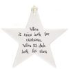 Plaques & Signs | East of India East Of India When It Rains Porcelain Star