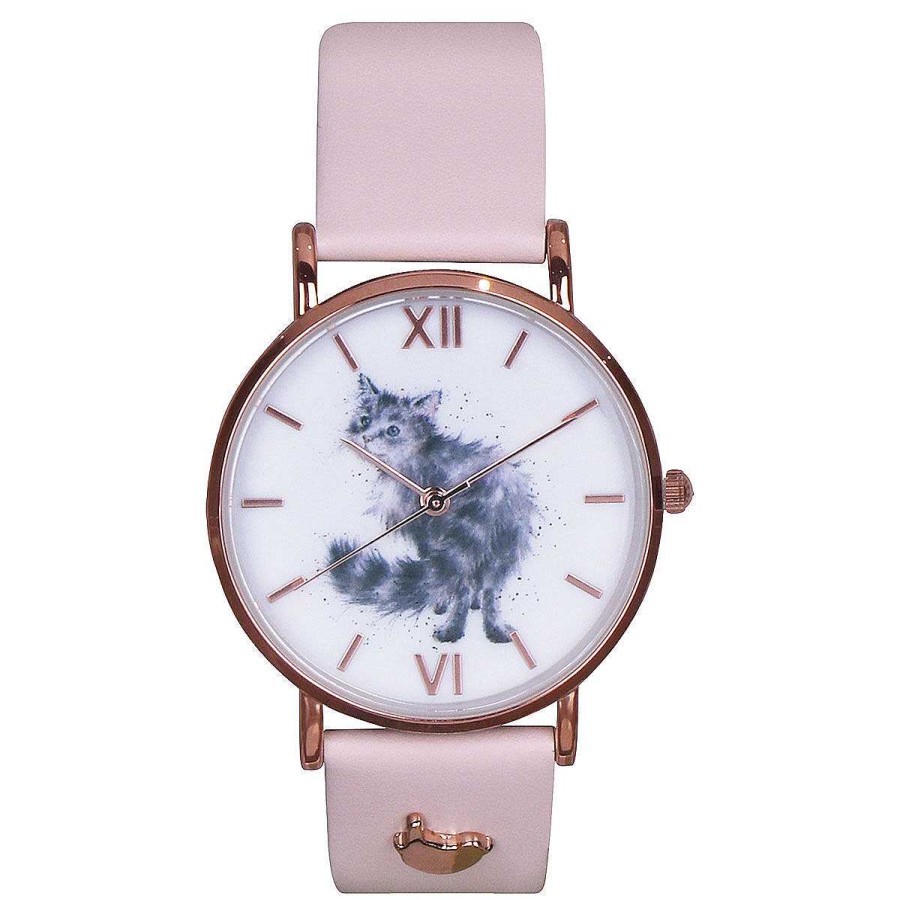 Watches | Wrendale Wrendale 'Glamour Puss' Cat Leather Watch