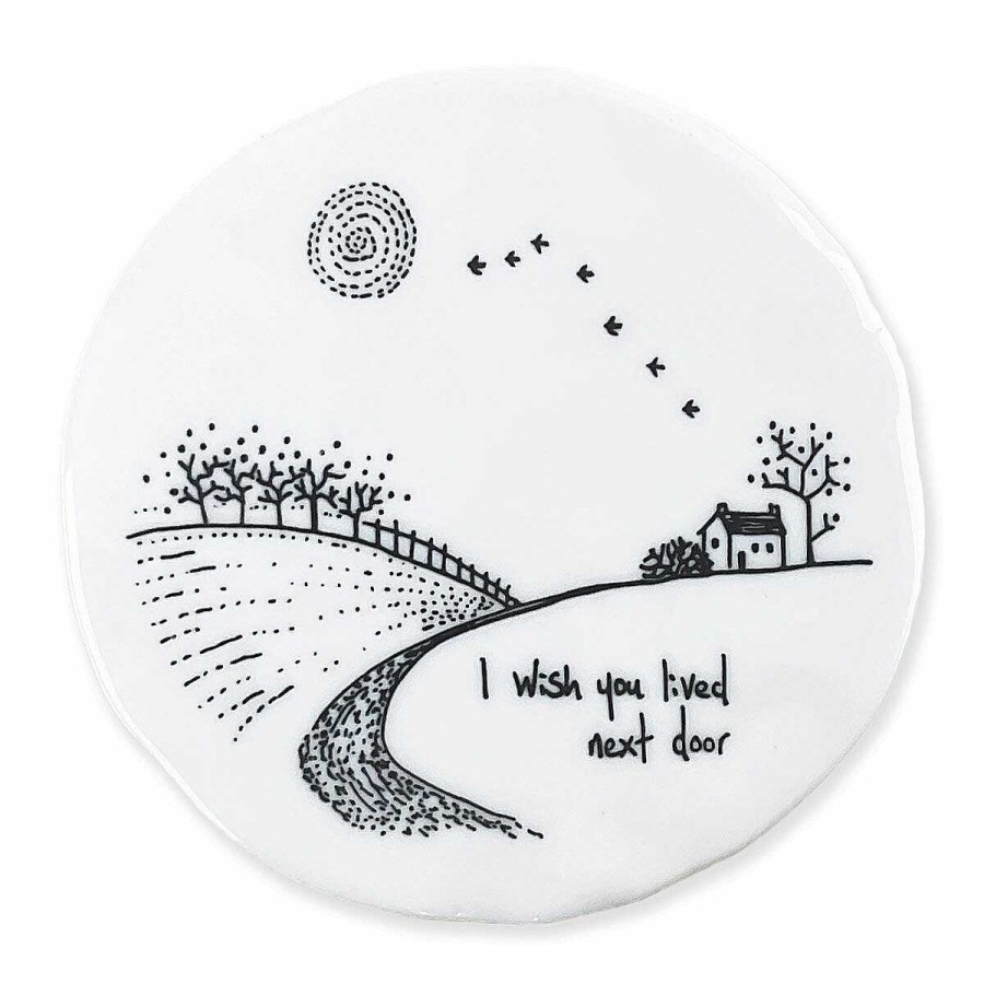 Coasters & Placemats | East of India East Of India 'Wish You Lived Next Door' Countryside Coaster