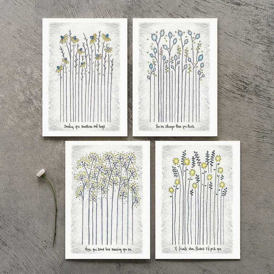 Inspirational | East of India East Of India 'Friends Were Flowers' Tall Flower Card