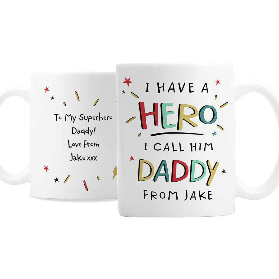 Grandad | Temptation Gifts Personalised I Have A Hero Dad Mug