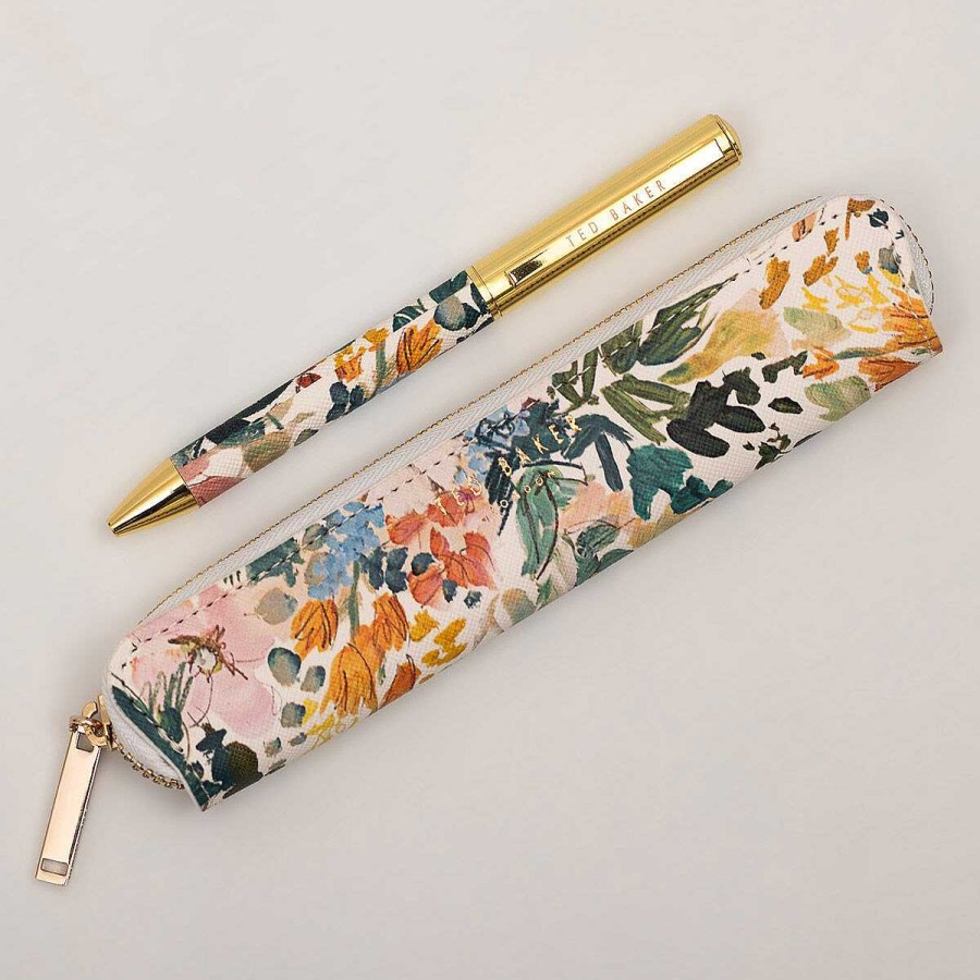 Pens & Pencils | Ted Baker Ted Baker Betttyy Floral Printed Pen And Pouch Set