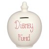 Money Pots | Temptation Temptation 'Disney Fund' Red On Cream Money Pot