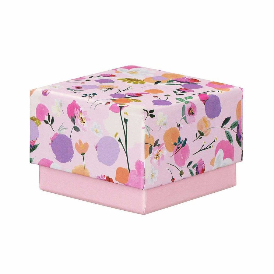 Gift Boxes | Glick Glick Pink Scattered Flowers Small Gift Box