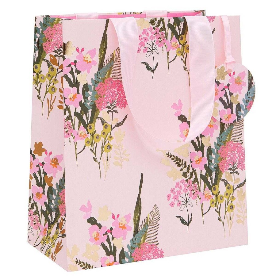 Medium Gift Bags | Glick Glick Stephanie Dyment Pretty Pink Floral Medium Gift Bag