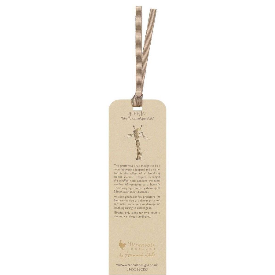 Bookmarks | Wrendale Wrendale 'Flowers' Giraffe Bookmark