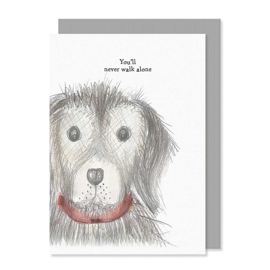 Romantic Cards | East of India East Of India 'You'Ll Never Walk Alone' Dog Card