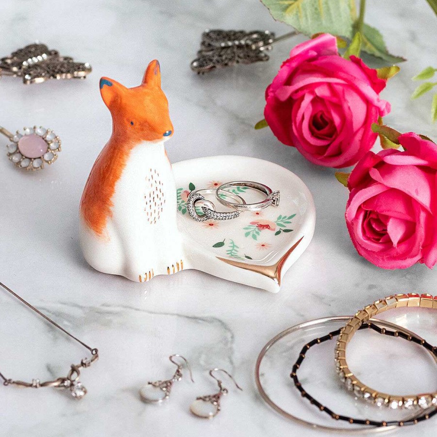 Jewellery Organisers | House Of Disaster House Of Disaster Secret Garden Fox Dish With Gift Box