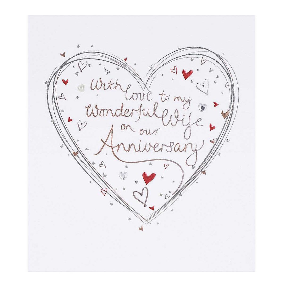 Anniversary | Paperlink Paperlink Mimosa Heart Wife Anniversary Card