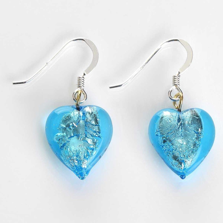 Earrings | Carrie Elspeth Carrie Elspeth Silver Lined Turquoise Heart Earrings