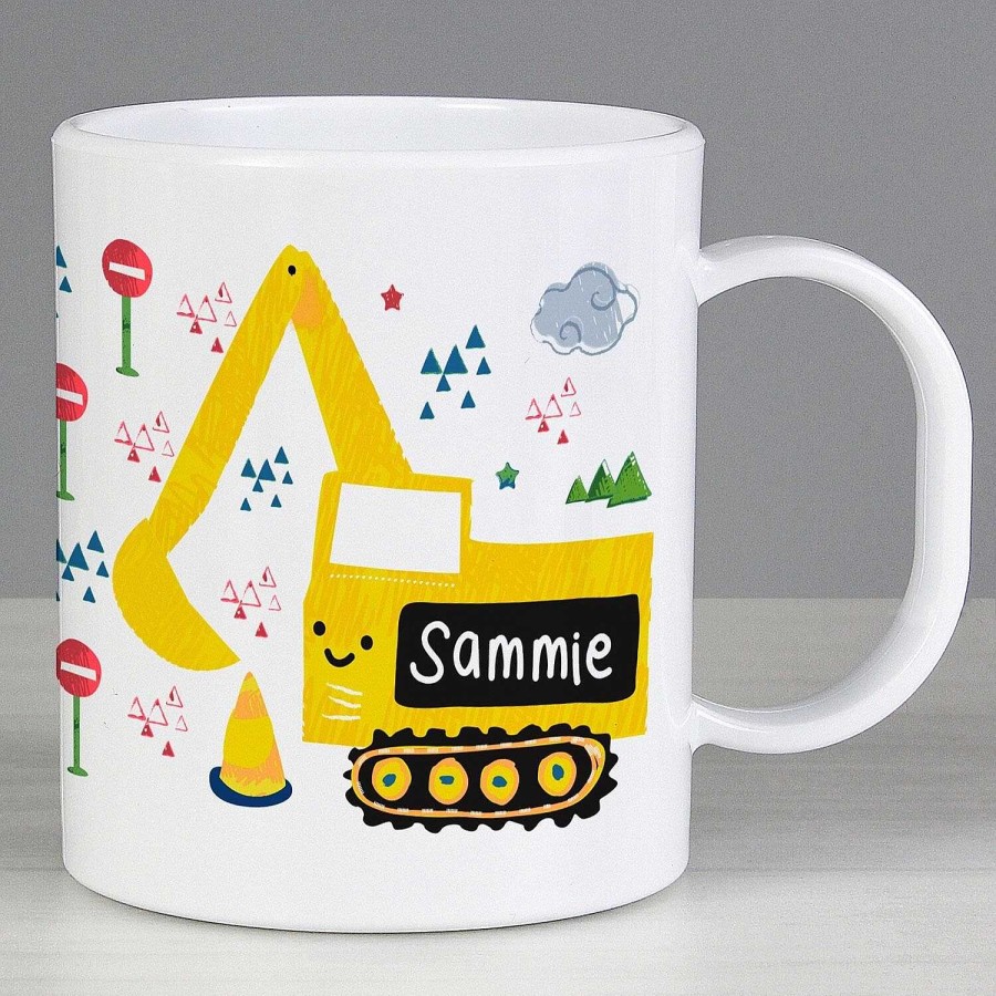 Personalised / Experience | Temptation Gifts Personalised Plastic Digger Mug