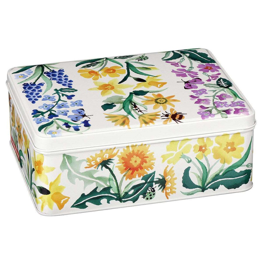 Storage Tins | Emma Bridgewater Emma Bridgewater Wild Flowers Deep Rectangular Tin