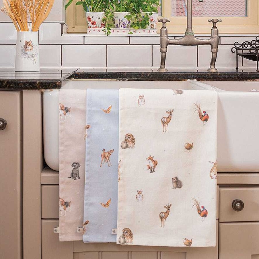 Tea Towels | Wrendale Wrendale Farmyard Friends Tea Towel