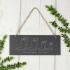 Mum | Temptation Gifts Personalised Welly Boot 'Family Of Four' Hanging Slate Plaque