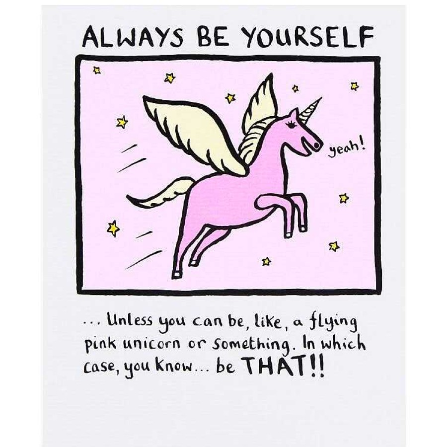 Typographic Cards | Edward Monkton Edward Monkton Always Be Yourself Greetings Card