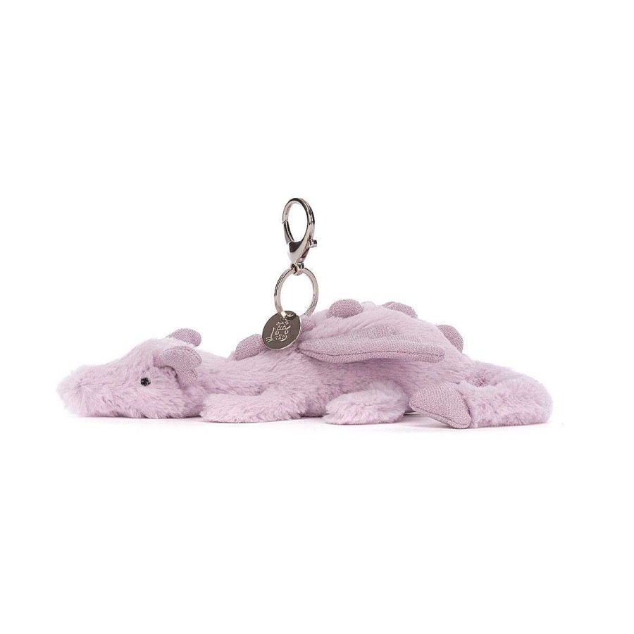 Keyrings & Bag Charms | Jellycat Jellycat Lavender Dragon Bag Charm