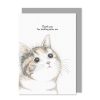 Romantic Cards | East of India East Of India 'Thank You For Looking After Me' Cat Card