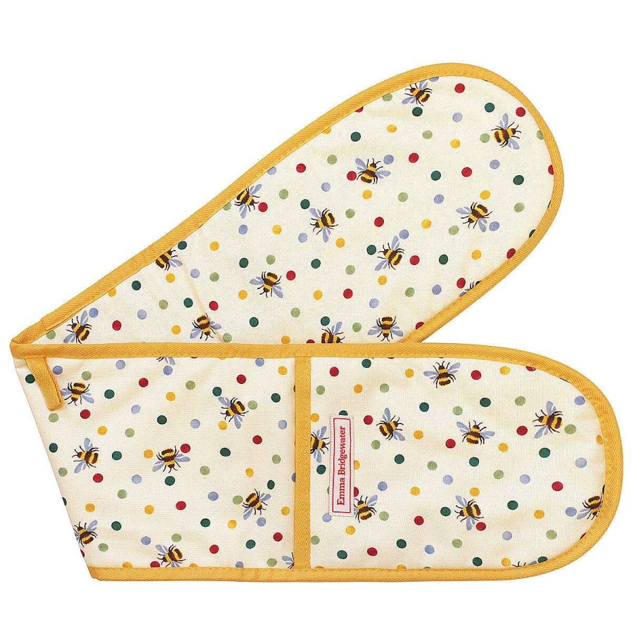 Oven Gloves | Emma Bridgewater Emma Bridgewater Bumblebee & Polka Dot Double Oven Glove