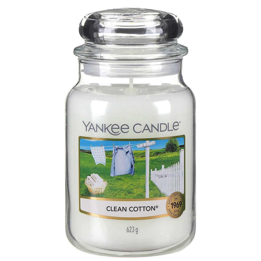 Jar Candles | Yankee Candle Yankee Candle Clean Cotton Large Jar Candle