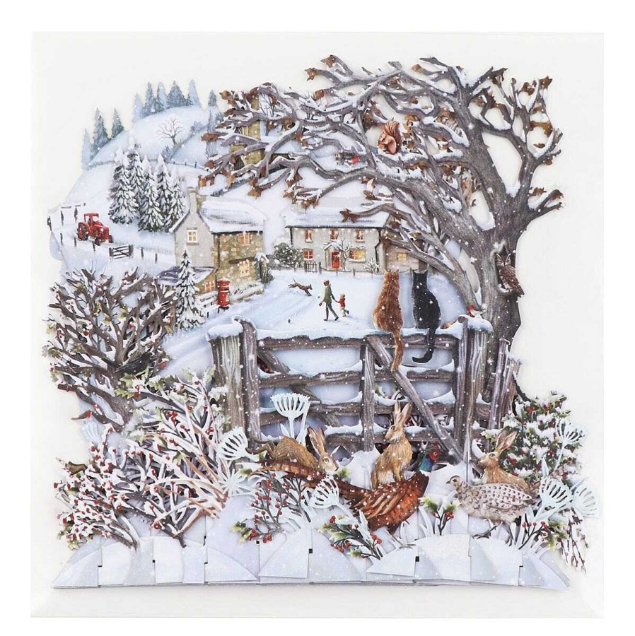 Cats & Dogs Cards | Me & McQ Me & Mcq 'Let It Snow' 3D Greetings Card