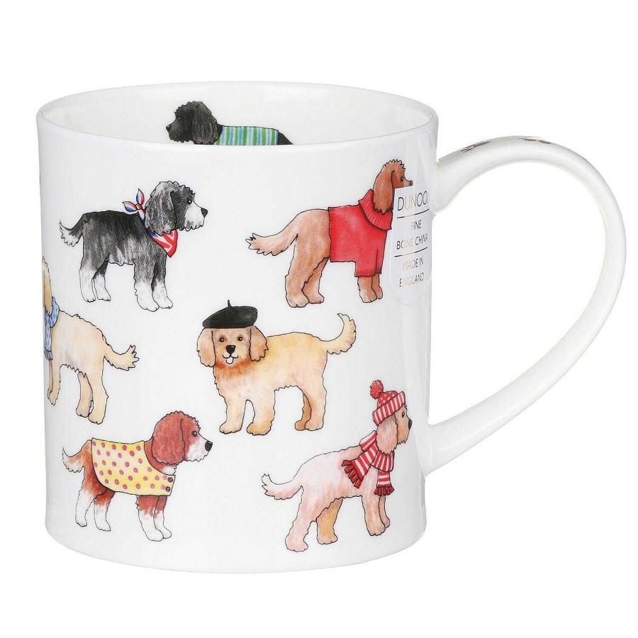 Pet Accessories | Dunoon Dunoon Dashing Dogs Cockapoo Orkney Shape Mug