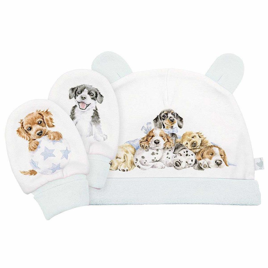 Fashion Accessories | Wrendale Wrendale Little Paws Newborn Baby Hat And Mitten Set