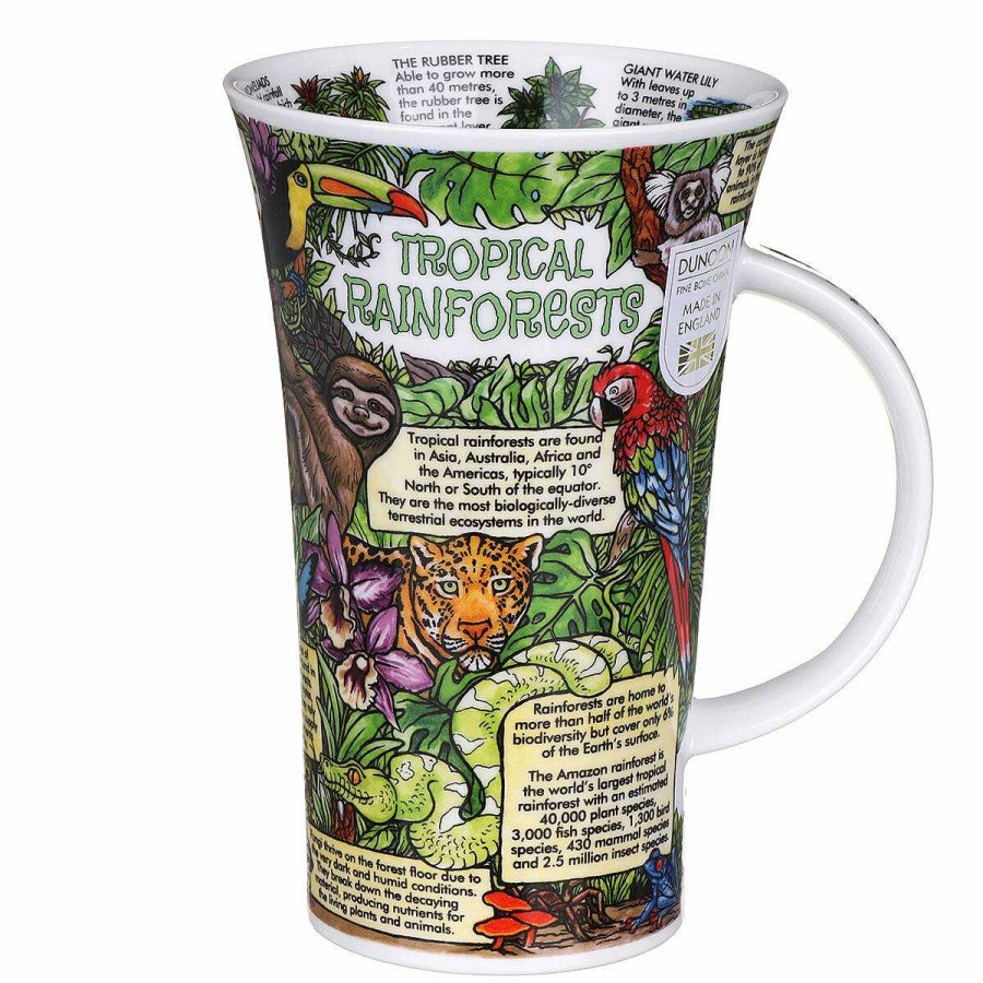 Mugs | Dunoon Dunoon Tropical Rainforests Glencoe Shape Mug