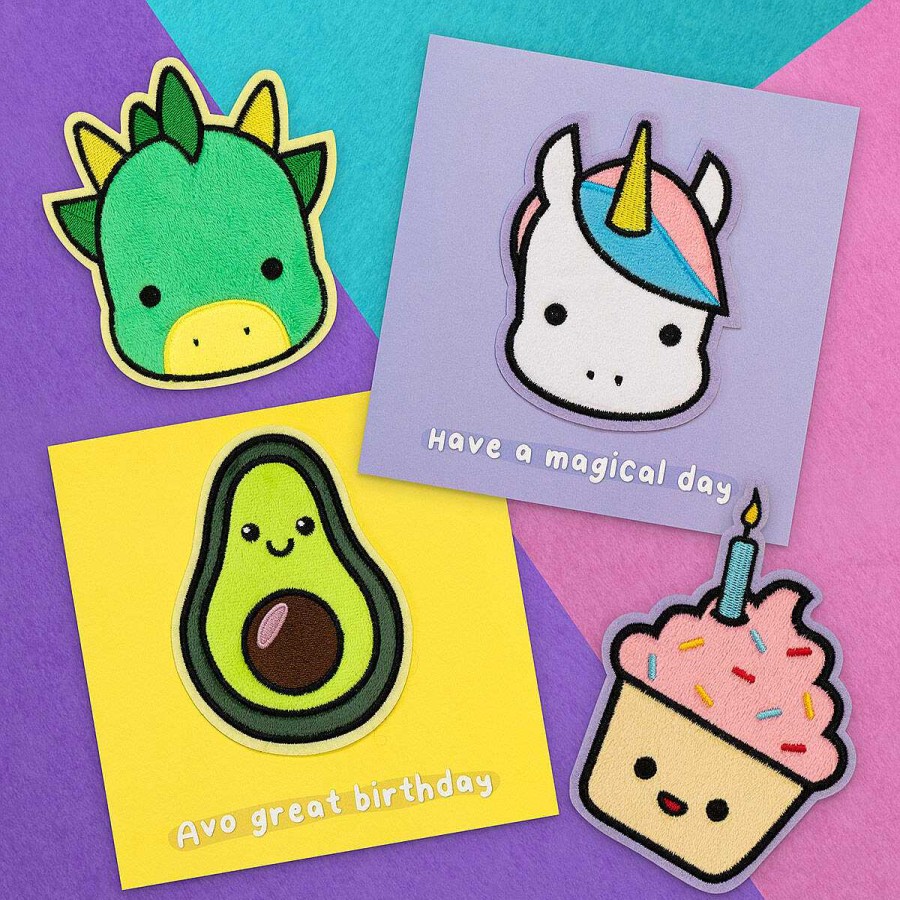 Peel-Off Patch Cards | Temptation Gifts Moji Stella Unicorn Birthday Card With Peel Off Patch