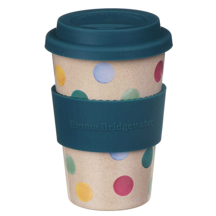 Travel Mugs | Emma Bridgewater Emma Bridgewater Polka Dot Rice Husk Travel Cup