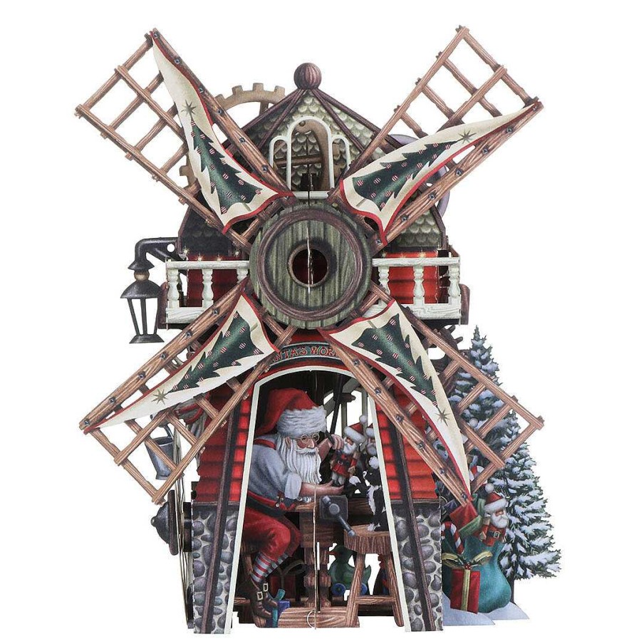 Christmas | Me & McQ Me & Mcq Santa'S Windmill 3D Christmas Card