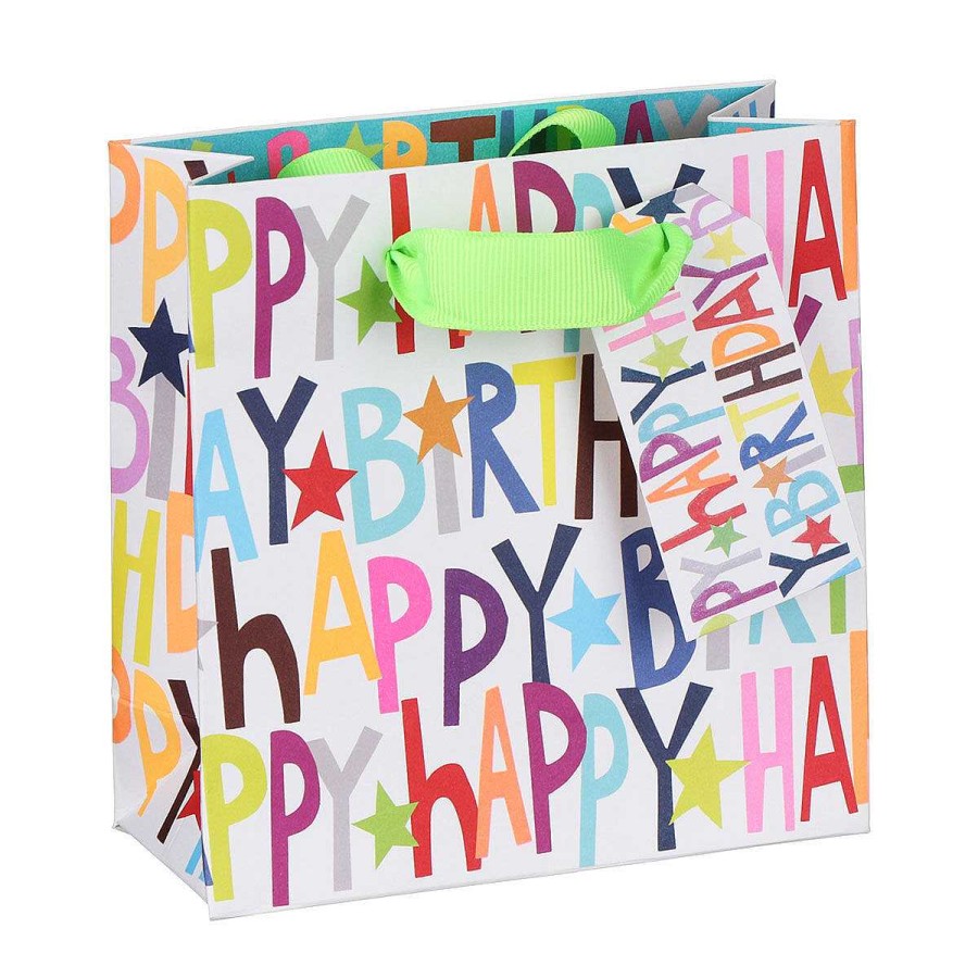 Small Gift Bags | Glick Glick Paper Salad Happy Birthday Small Gift Bag