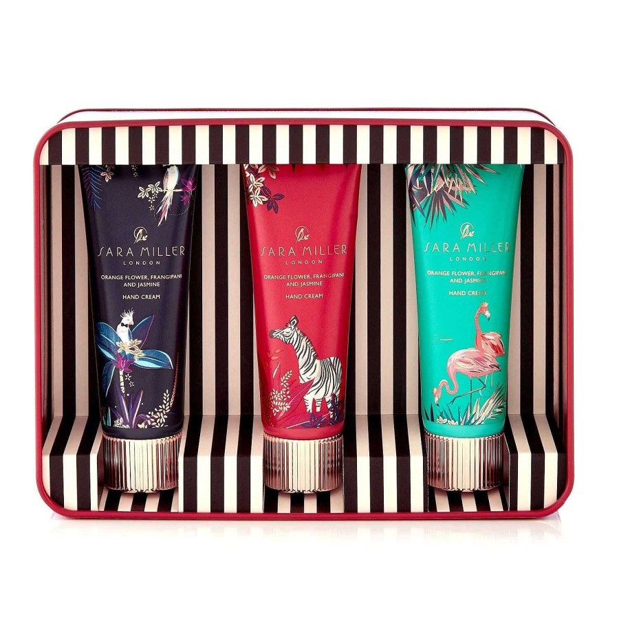 Gift Sets | Sara Miller Sara Miller Tahiti Orange Flower, Frangipani & Jasmine Hand Cream Trilogy