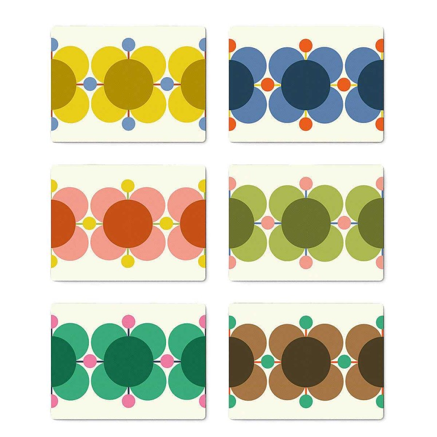 Coasters & Placemats | Orla Kiely Orla Kiely Atomic Flower Set Of 6 Placemats