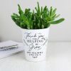 Personalised Gifts | Temptation Gifts Personalised Thank You For Helping Me Grow Plant Pot