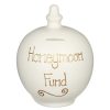 Money Pots | Temptation Temptation 'Honeymoon Fund' Gold On Cream Money Pot